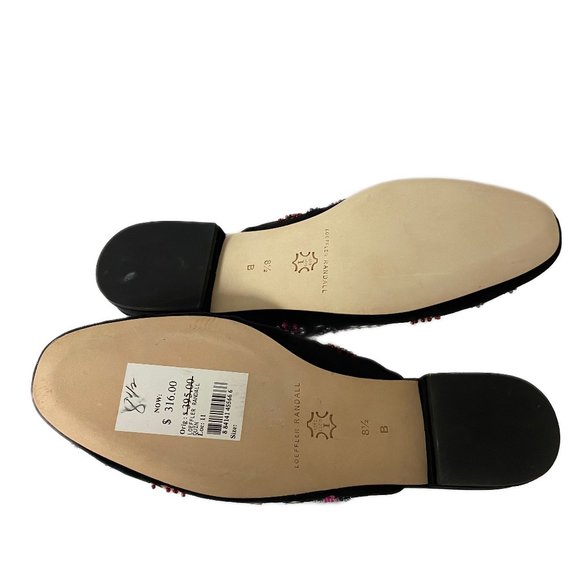 NIB LOEFFLER RANDALL QUIN BEADED SEQUIN VELVET MULES - Picture 8 of 11